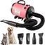 Dog Hair Dryer Pet Dryer, 2800 W Blower Dog Hair Dryer, Very Quiet Adjustable Speed and Heat