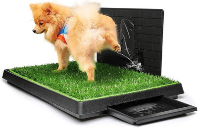 Hompet Dog Grass Pad with Tray Large, Small and Medium Dogs (30"×20")