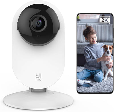 YI 2K 3MP Home Security Camera, Indoor Camera with Person, Vehicle, Animal Detection with Alexa