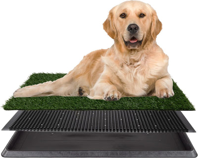 PETMAKER Replacement Artificial Grass Pee Pads – Set of 3 Pads for Puppy