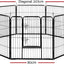 i.Pet 32" Large 8 Panel Pet Dog Playpens Rabbit Play Pen Fence Cage Puppy Exercise