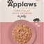 Applaws 100% Natural Wet Cat Food Tuna Fillet with Salmon in Broth, Limited Ingredients Pet Food 70g Pouch (Pack of 16)