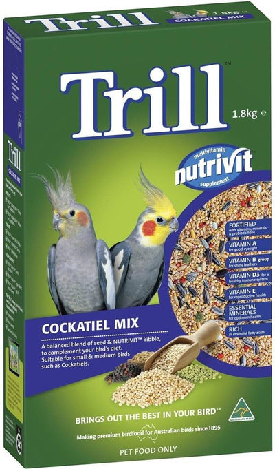 Trill Cockatiel Seed Mix Bird Food 1.8 kg