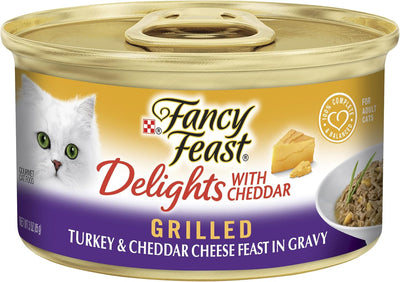 FANCY FEAST Delights With Cheddar Adult Wet Cat Food 24x85g