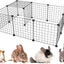 Dotala 12 Panels Metal Pet Playpen Tent Cats Exercise Pen Crate Cage Kennel Dog Foldable Fence Yard Barrier Ideal for Guinea Pigs, Rabbit, Gerbil, Puppy, DIY Metal Wire Yard Fence