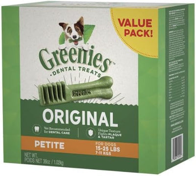 Greenies Original Dental Treats Petite 7 to 11 Kg 1 Kg for Dogs