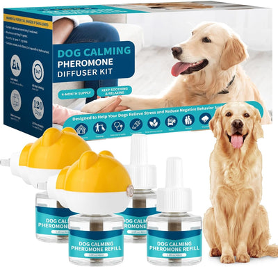 VICSOM 6-in-1 Calming Plug-in for Dogs with 2 Diffuser + 4 Refills