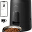 PETLIBRO Automatic Cat Feeder, Wi-Fi Rechargeable Cats Food Dispenser Battery-Operated with 30-Day Life, AIR 2.4G Wi-Fi Timed Pet Feeder for Cats & Dogs, 2L Auto Cat Feeder, Black