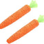 Cat Chew Toys, 2Pcs Carrot Shapes Cat Rope Toys with Sounding Parcels Interactive