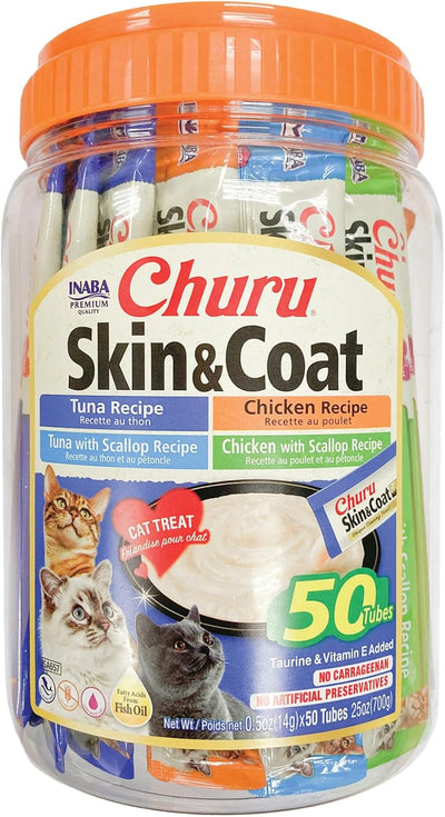 INABA Churu Skin & Coat Variety 50 Tubes Visit the INABA Store