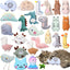 25 Pcs Catnip Cat Chew Toy Interactive Catnip Filled Kitten Soft Cotton Cat Toys