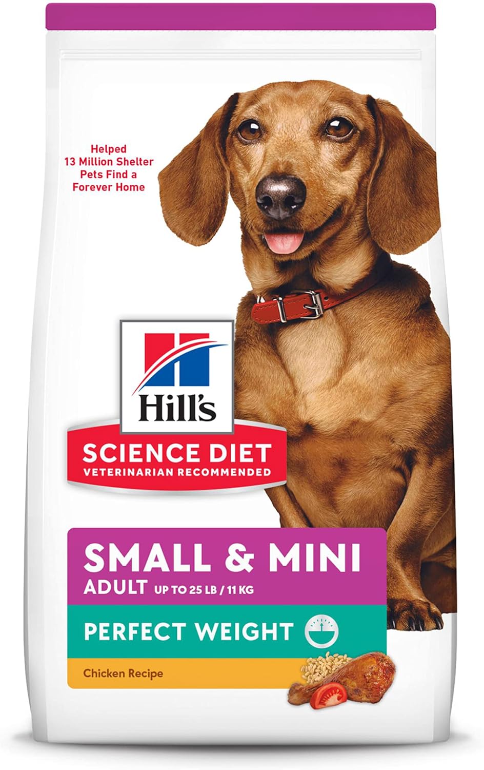 Hill's Science Diet Perfect Weight Adult Small & Mini Breed Chicken Recipe Dry Dog Food 5.67 kg