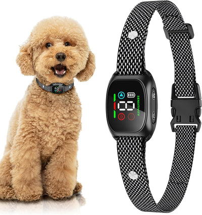 Anti Bark Collar for Dogs, No Shock Bark Collar, Beep & Vibration, Rechargeable Dog Barking Collar, 8 Adjustable Sensitivity