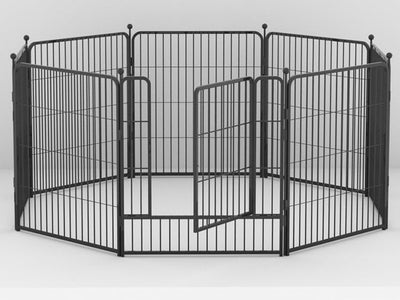 Dog Pen Dog Playpen 8 Panels Dog Fence Indoor Outdoor Playpens 80cm