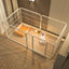 Fohouse Dog Playpen, 6-Panel 27" Pet Playpen with Door Anti-Rust Exercise Fence