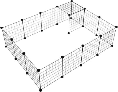 MelPet Pet Playpen Foldable Metal Pet Cage Enclosure Puppy Fence 16 Panels
