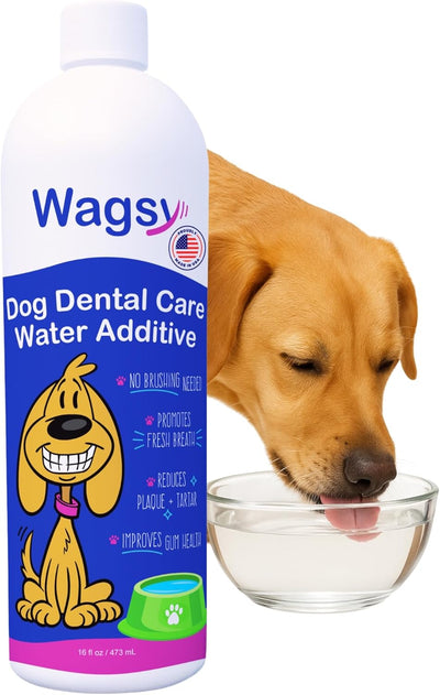 Dog Breath Freshener & Dental Care Water Additive for Dogs Teeth - Made in USA