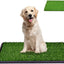 Indoor Dog Potty Toilet Grass Tray Pads Training Puppy Medium Mat (Pet Potty with 2 Grass Mat)