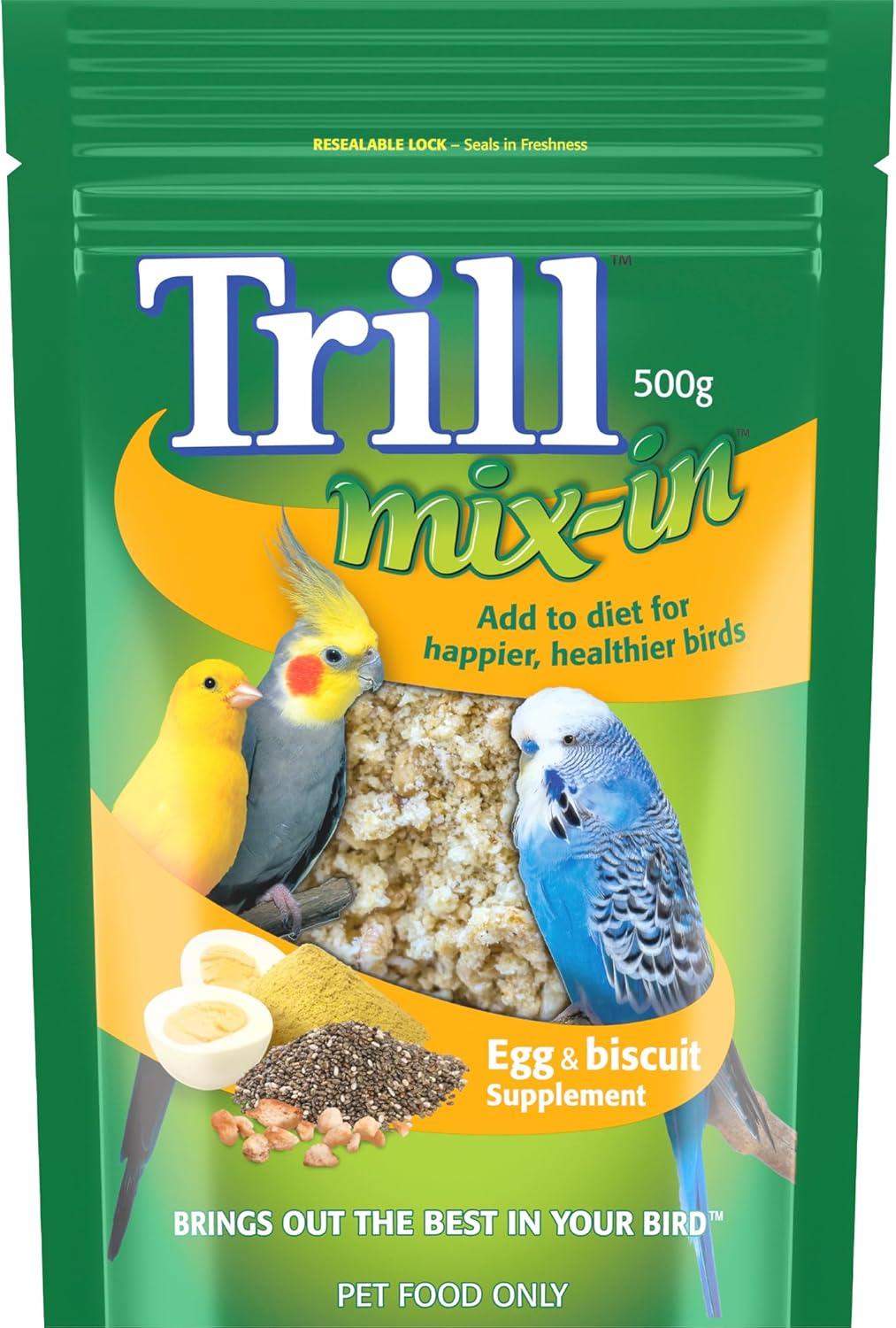 Trill Mix-in Egg & Biscuit Supplement 500g