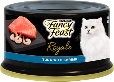 FANCY FEAST Royale Adult Wet Cat Food Tuna with Shrimp 24x85g