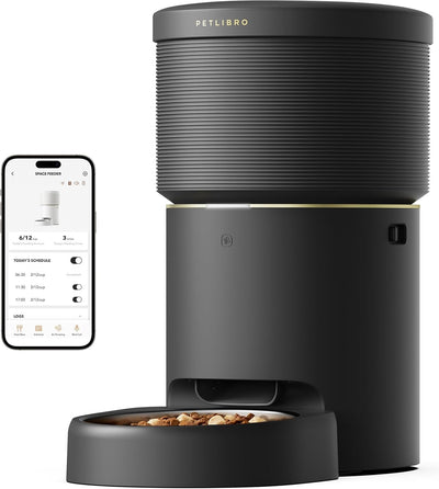 PETLIBRO Automatic Cat Feeders, 5G WiFi Pet Feeder with Vacuum Food Storage for Pet Dry Food, Low Food & Blockage Sensor, 1-10 Meals Per Day, Up to 10s Meal Call for Dog & Cat