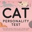 Gift Republic Cat Personality Test Cards - Discover Your Cat’s Unique Traits & Attitude with 100 Fun-Filled Cards for Cat Lovers & New Cat Owners, Pink