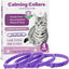 Calming Collar for Cats -4 Pack Soother Cats Calming Collars Anxiety Relief Stress Drug-Free & Lavender-Free -Adjustable for Small, Medium Large Cat -Natural Ingredients Pheromones Rapid Effect Purple
