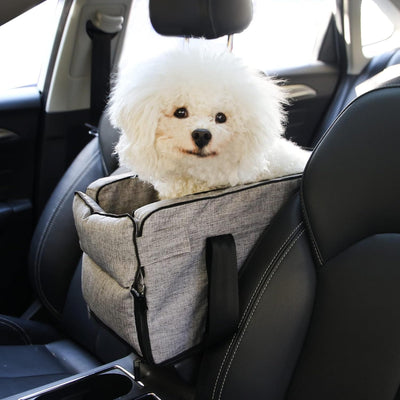 Anfower Center Console Dog Car Seat, Dog Car Seats for Small Dogs 0-15lbs