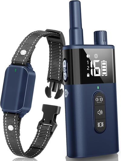 Anti Bark Collar with Remote 1600Ft Dog Training Collar, Vibrating Collar for Small Medium Large Dogs with Vibration & Sound