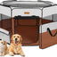 Dog Playpen, Portable Pet Play Pen for Cat, Puppies, Rabbits, Chickens, Foldable Large-Capacity