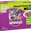WHISKAS Kitten 2-12 Months Wet Cat Food with Mixed Favourites in Jelly 12 x 85g, 5 Pack (60 Pouches)