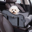 HOMKAI Dog Car for Dogs, Portable Pet Backpack with Safety Belt and Dual-Sided Mat