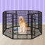 Beastie 40" Foldable Pet Dog Metal Playpen Enhanced, Universal Portable Pet Exercise Cage