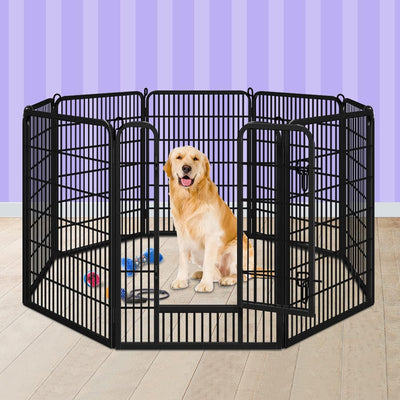 Beastie 40" Foldable Pet Dog Metal Playpen Enhanced, Universal Portable Pet Exercise Cage
