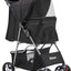 i.Pet Pet Stroller, Double Cat Dog Carrier Backpack Travel Strollers Pram Seat
