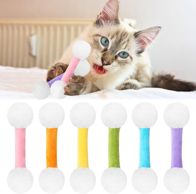 CiyvoLyeen Swabs Catnip Toys Set of 6 Soft Plush Kicker Toys