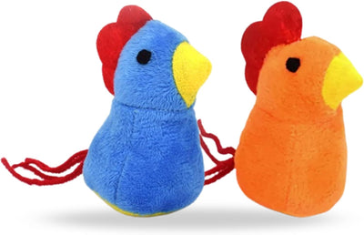Catnip Cat Toy, 2 Pack Chicken Bird Interactive Chew Kicker Toys