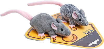 Catnip Mouse Toy and Sound Mouse Toy Sets for Indoor Cats-2pcs