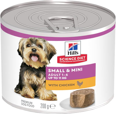 Hill's Science Diet Adult Small & Mini with Chicken Canned Wet Dog Food 12x200g