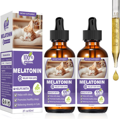 Cat Melatonin, Melatonin for Cats, Cat Tranquilizer to Anxiety Relief