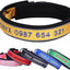Adjustable Reflective Personalised Thick Dog Collar 1.6 Inch 4 CM Wide with Quick Release - Small Medium Large Dogs