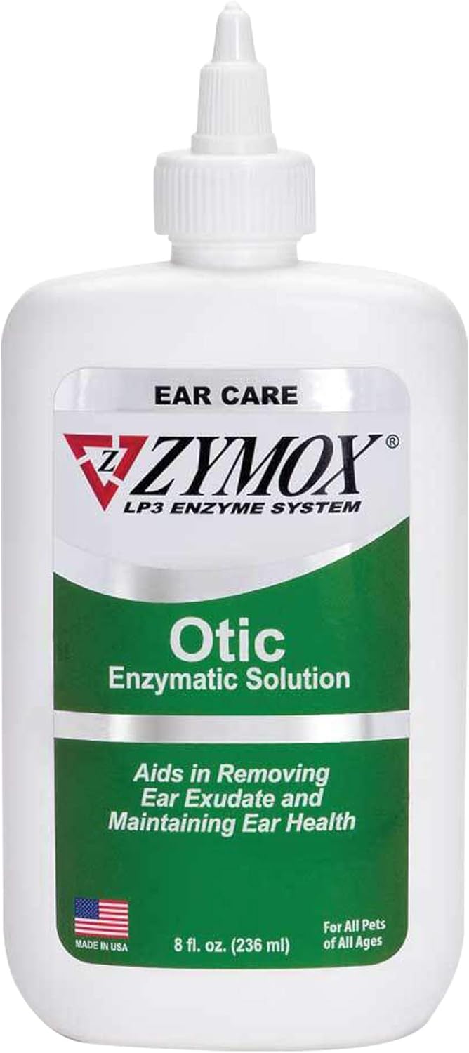 PET KING BRANDS Zymox Otic Enzymatic Solution for Dogs and Cats to Soothe Ear Infections Without Hydrocortisone for Itch Relief, 8oz
