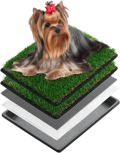 MEEXPAWS Large Dog Grass Toilet with Tray，44×34 cm Puppy Toilet Training