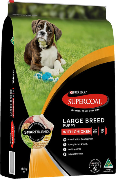 SUPERCOAT SMARTBLEND Puppy Dry Dog Food Large Breed Chicken 18kg