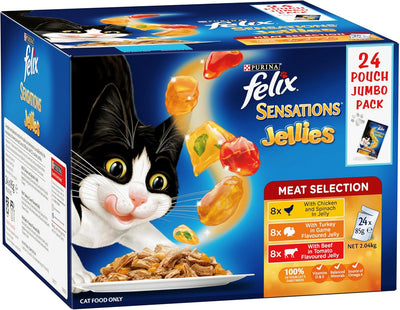 Felix Sensations Jelly Meaty (24x85g)