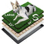 MEEXPAWS Large Dog Grass Toilet with Tray，85×59 cm Puppy Toilet Training Grass with 2 Artificial Grass Pads & 2 Pee Pads，Rapid Drainage for Indoor Use