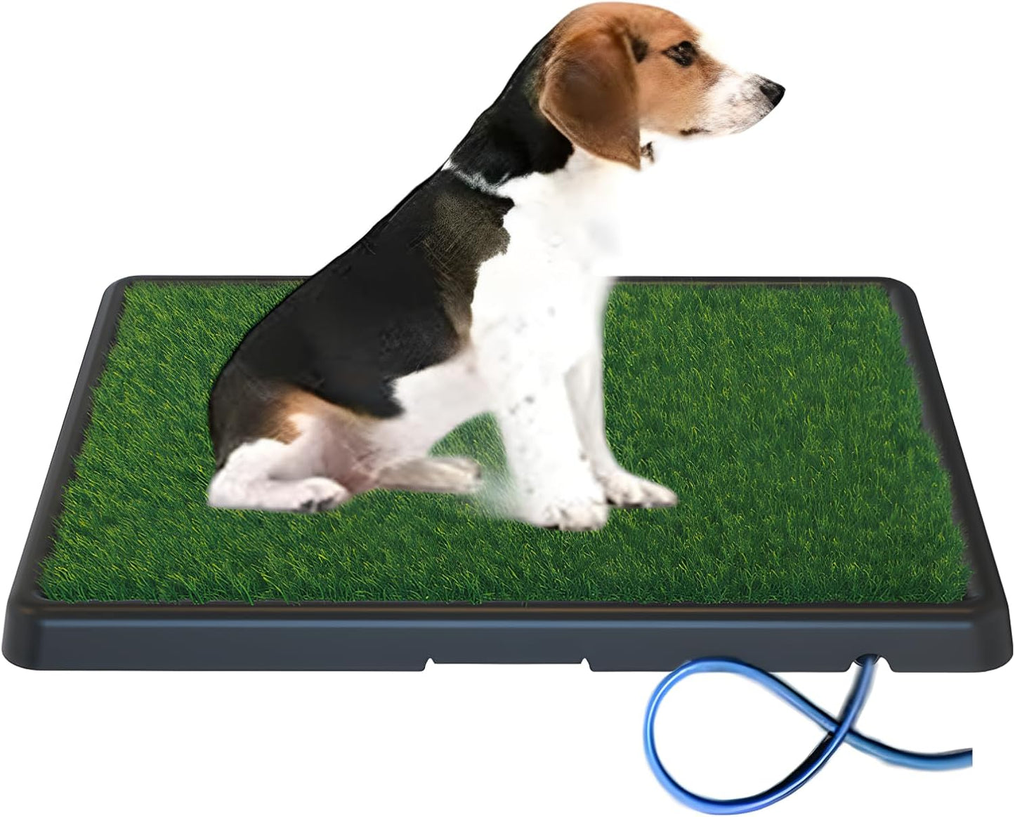Portable Drainage Pet Urinal,Toilet,Grass Mat.,Potty Grass, Urinal Containing. 25 * 20 * 2 Inches.