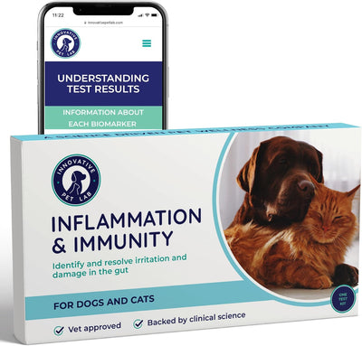 IBS, Diarrhea, Vomiting & Constipation – Inflammation Test Kit for Dogs & Cats – Fast, Non-Invasive Pet Testing - Vet Trusted Easy at-Home Stool Test