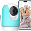 SV3C Indoor Security Camera 2K Pan/Tilt Wireless WiFi Pet Camera Temp & Humidity Cry Noise and Motion Detection, Two Way Audio 2.4G&5G Baby with Alexa
