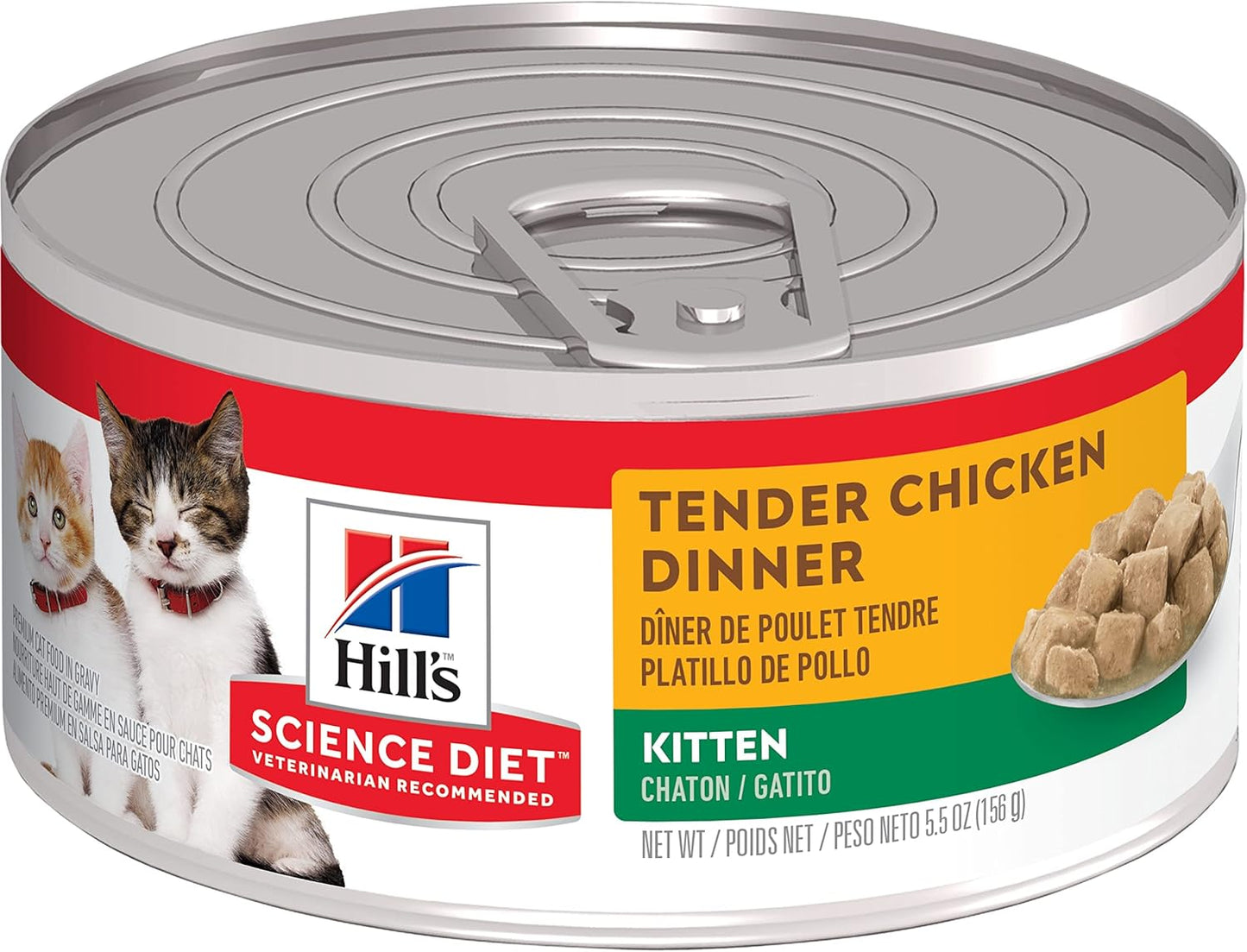 Hill's Science Diet Tender Chicken Flavour Dinners Kitten Wet Food, 156 g (Pack of 24)